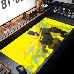 B-BatmanS Mouse Pad Gaming Locking Edge Big Computer Gamer Large Rubber Art Mousepad Laptop Desk Mat