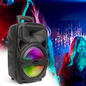 1000W Portable Wireless bluetooth Speaker 8" Subwoofer Heavy Bass Sound System Party  Super Bass Stereo Radio FM TF AUX USB