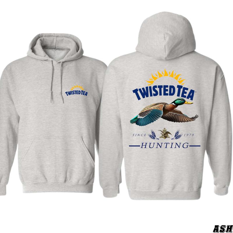 Twisted Tea Hoodie - Vibrant Hunting Duck Design, Waterfowl Apparel, Casual Wear for Outdoor Enthusiasts, Comfortable Sweatshirt for Men & Women