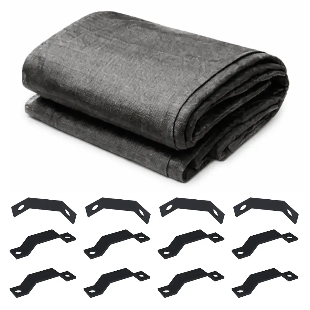 8x8 Pergola Canopy (Sun Shade) - Charcoal Gray - Includes Mounting Brackets & Screws