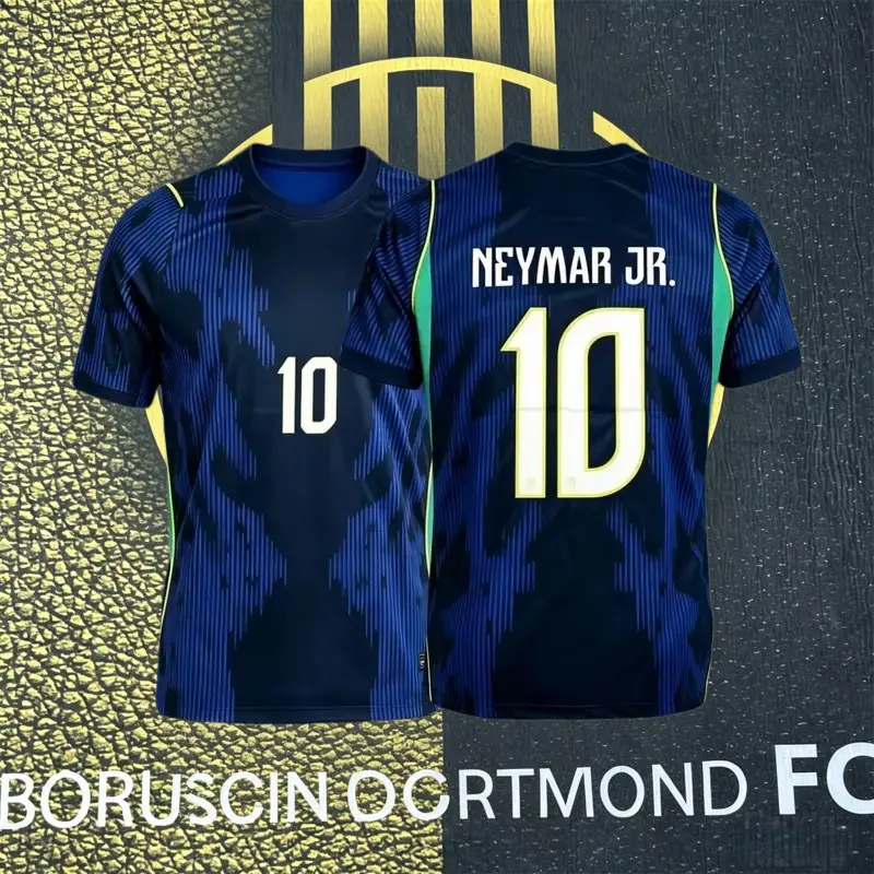 2026 away Blue #10 Neymar Short Sleeve SoccerJersey