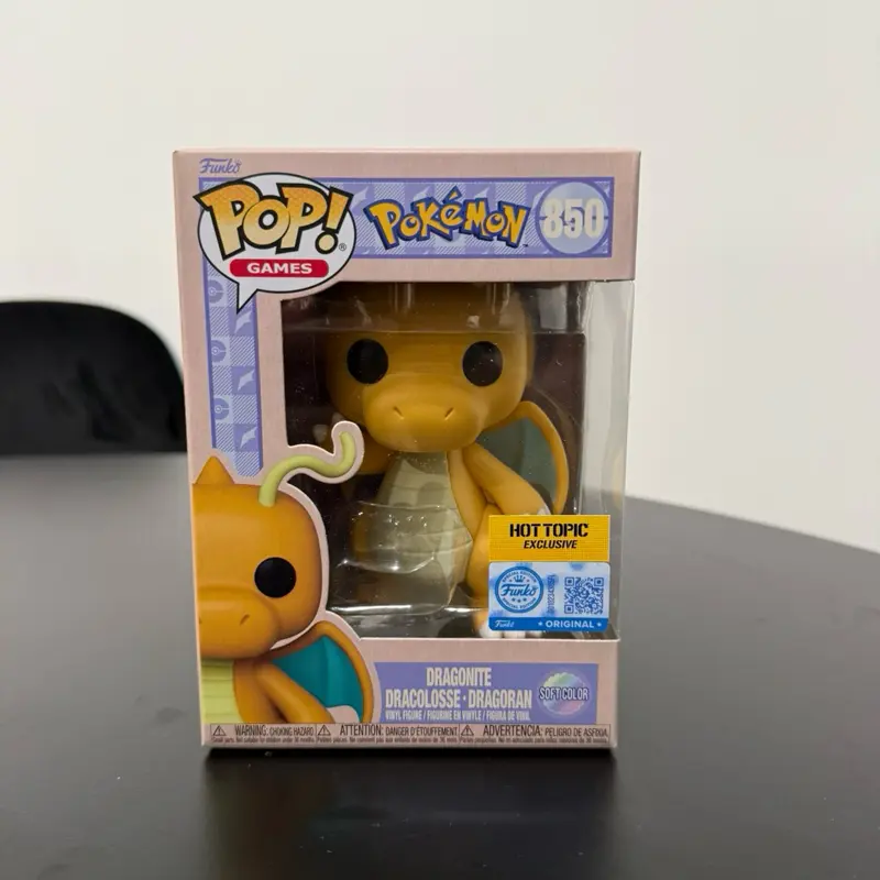 Funko Pokemon Dragonite #850, Soft Color, Hot Topic Exclusive, New 2026