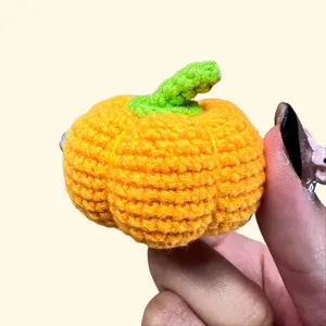 Handmade Amigurumi Crochet Pumpkin Plushie Home Decor