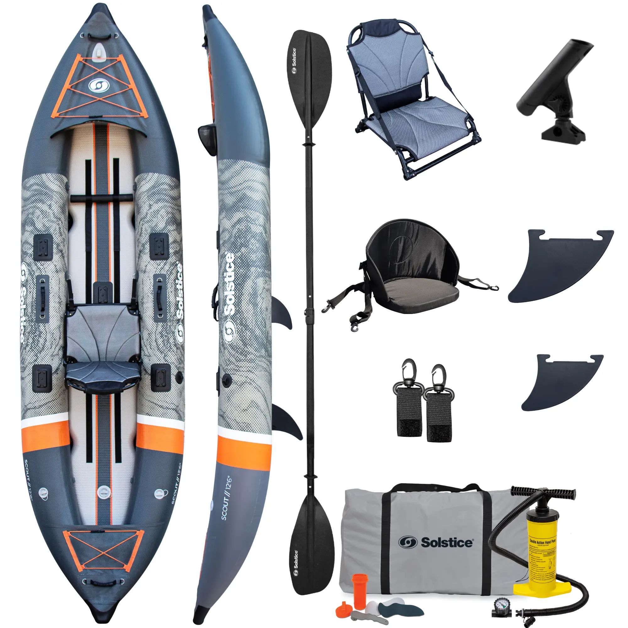 Scout Inflatable Fishing Kayak Kit - TikTok Shop