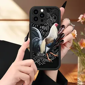Safeguard Your Smartphone with Soft Case - Rooster Design, UV Printed, Matte Finish, 360-Degree Protection for iPhone 16/15/14/13/12/11 X XS PLUS Protective PROMAX - Astronaut Durable Transparent Cover