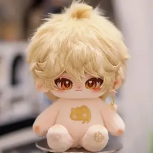 20CM Anime Genshin Impact Aether Plush Doll Cotton Body Figures Cute Game Dress Up Plushie Toys Pillow Cartoon Xmas Gift