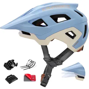 Mountain Bike Helmet Professional for Adults Men Women Youth E Bike with 3 Level Adjustable Visor Camera Mount E MTB Safety Certified