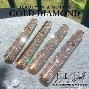 BabyDoll Gold/Silver XL Diamond Cateye Black Mascara for Voluminous Lashes
