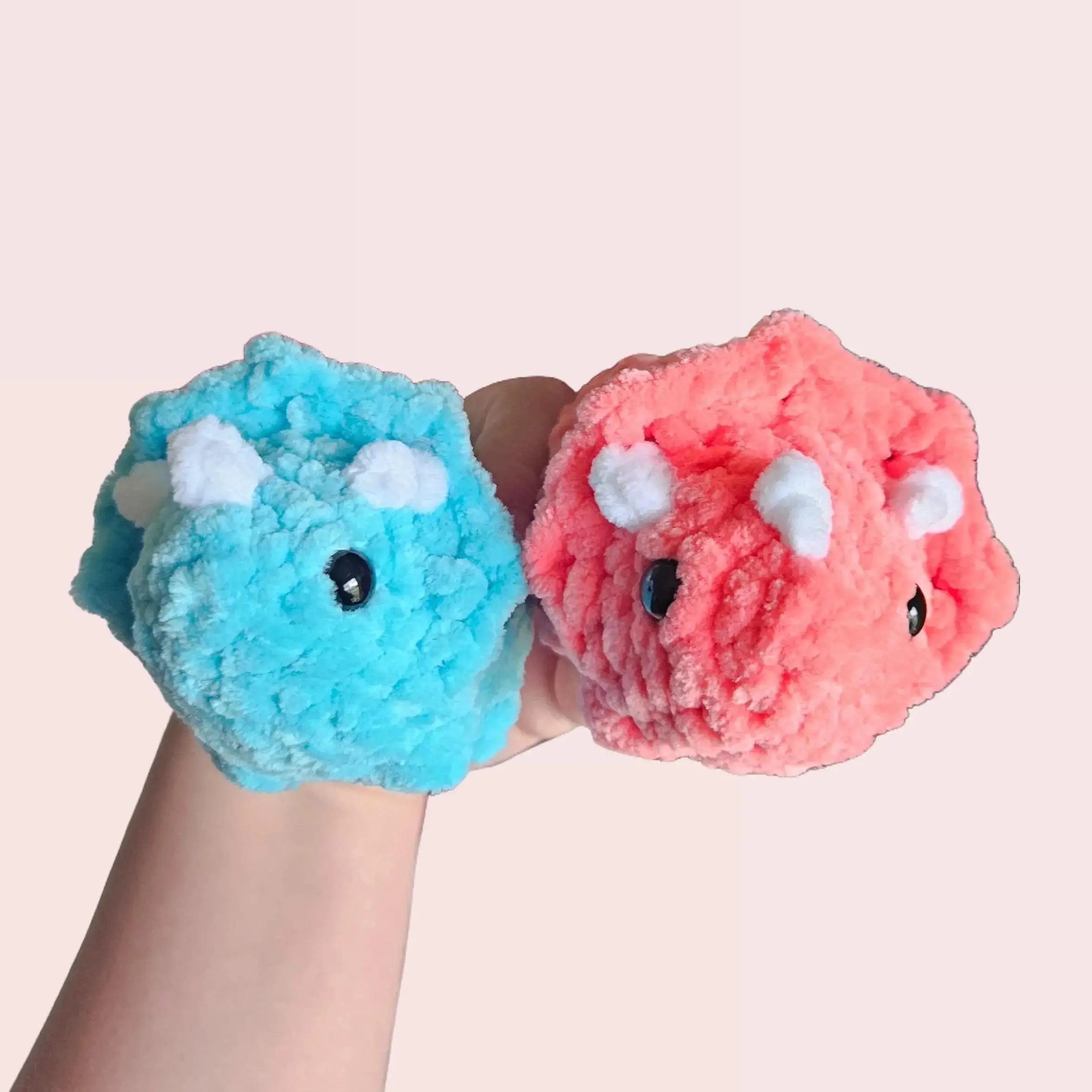 Crochet Mini Triceratops