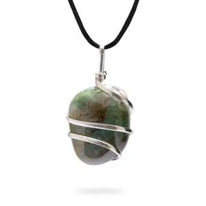 AYANA Bloodstone Necklace for Strength, Vitality & Protection – Root Chakra Crystal Pendant for Energy Boost & Courage, Ideal for Aries & Pisces