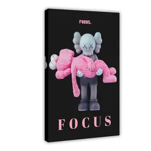 KAWS Figurines (6)hanging Paintings to Decorate Posters