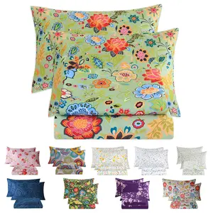 Bedlifes Floral bed sheet set bamboo Blend & Brushed Microfiber Bedding Set Soft 14-21"Extra Deep Pocket Bedlifes Floral bed sheet set bamboo Blend & Brushed Microfiber Bedding Set Soft 14-21"Extra Deep Pocket