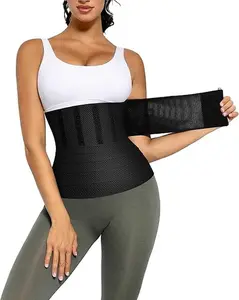 FeelinGirl Women's Seamless Minimalist Tummy Control Waist Wrap Belt - Breathable Elastic Compression Undergarment, Smooth Comfort Shapewear