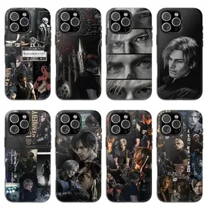 Resident Evil Phone Case Leon Kennedy Cover For iPhone 17 16 15 14 13 12 Promax Pro Plus, Double-layer hard shell protection,best Gift