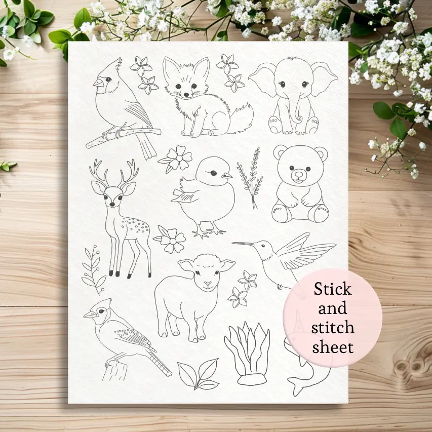 Stick and Stitch Embroidery Patterns - Full Page Flowers - Pocket Patterns embroidery patterns