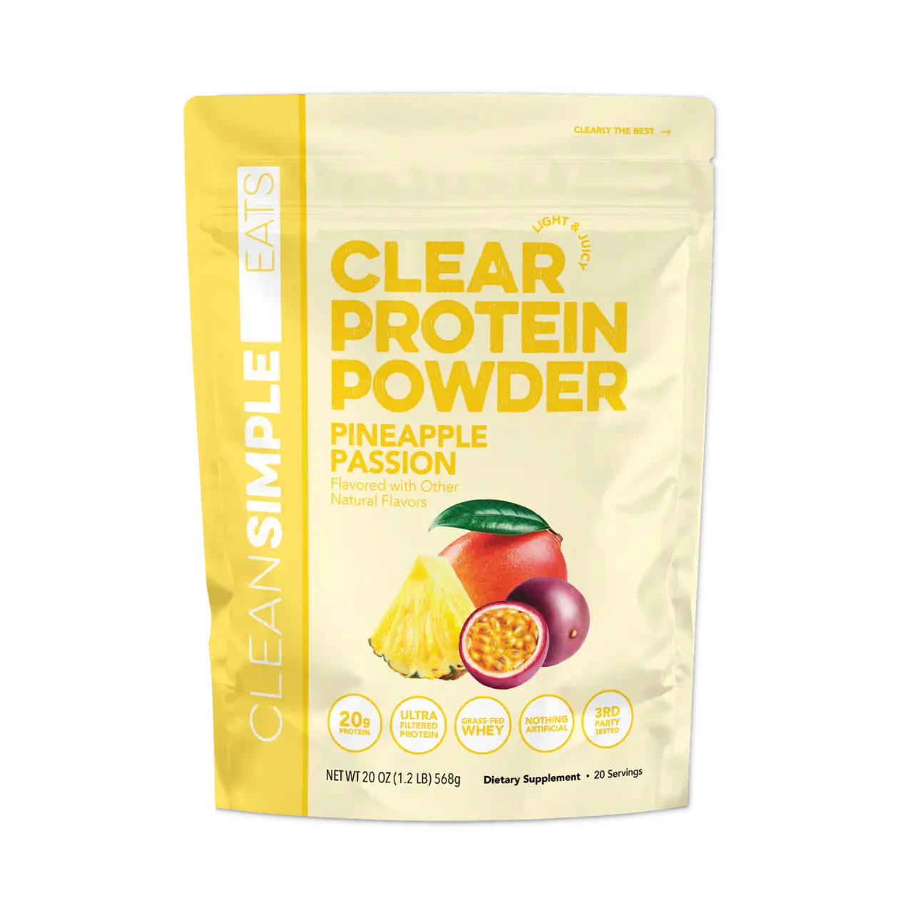 Clear Protein Powder: Pineapple Passion (20 Serving) Clear Protein Powder: Pineapple Passion (20 Serving)