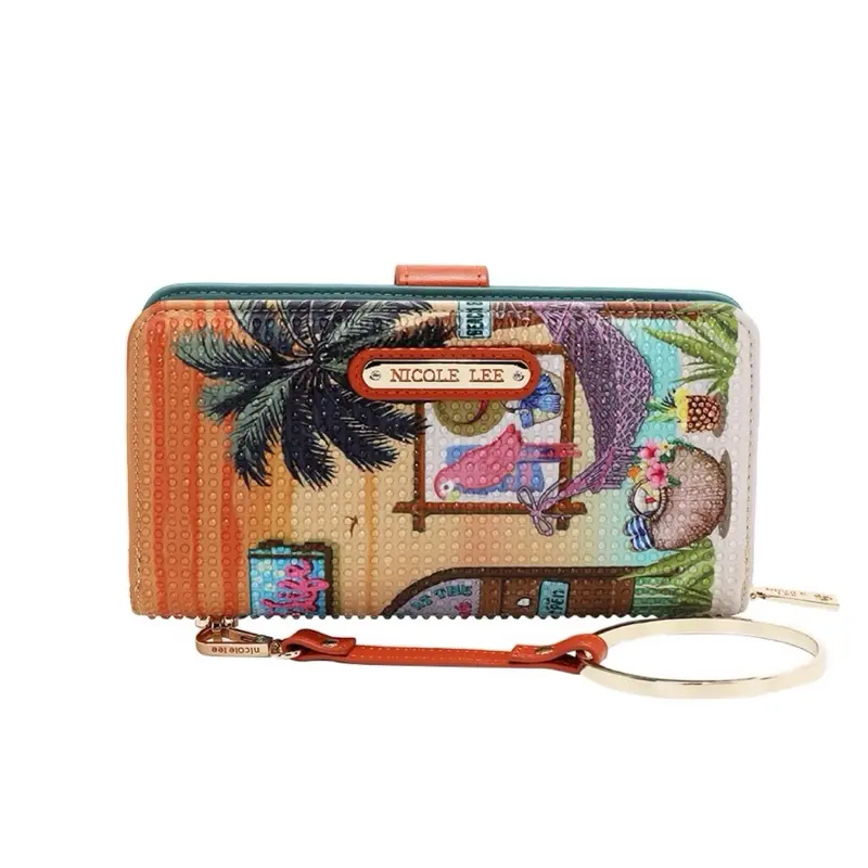 Women's Chic Casual Leather Anti-Theft Bifold Wallet Wristlet