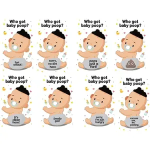 40-Piece Baby Shower Scratch-Off Game – Fun Gender Reveal Party Supplies with 5 Winner Cards – Designed for Gender Reveal Parties, Baby Showers, and Pregnancy Announcements