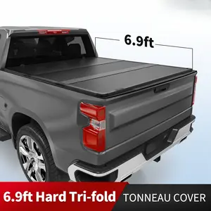 6.9FT Hard Bed Tri-Fold Tonneau Cover for 2020-2025 Silverado Sierra 2500 3500HD