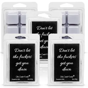 5 Pack - Don't Let the Fuckers Get You Down - Mango & Coconut Scented Melt - 2 Ounces x 5 Packs = 10 Ounces