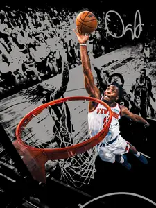 [No Frame] New York OG Anunoby Complete Win Wall Poster, Basketball Poster Wall Art, Sports Room Decor, Made In USA