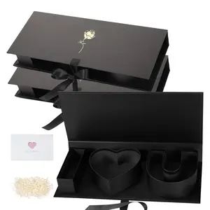 Heart-Shaped Gift Box, Valentines Box, Fillable Letter Design, Floral Decor, Ideal for Valentine's Day, Weddings & Anniversary