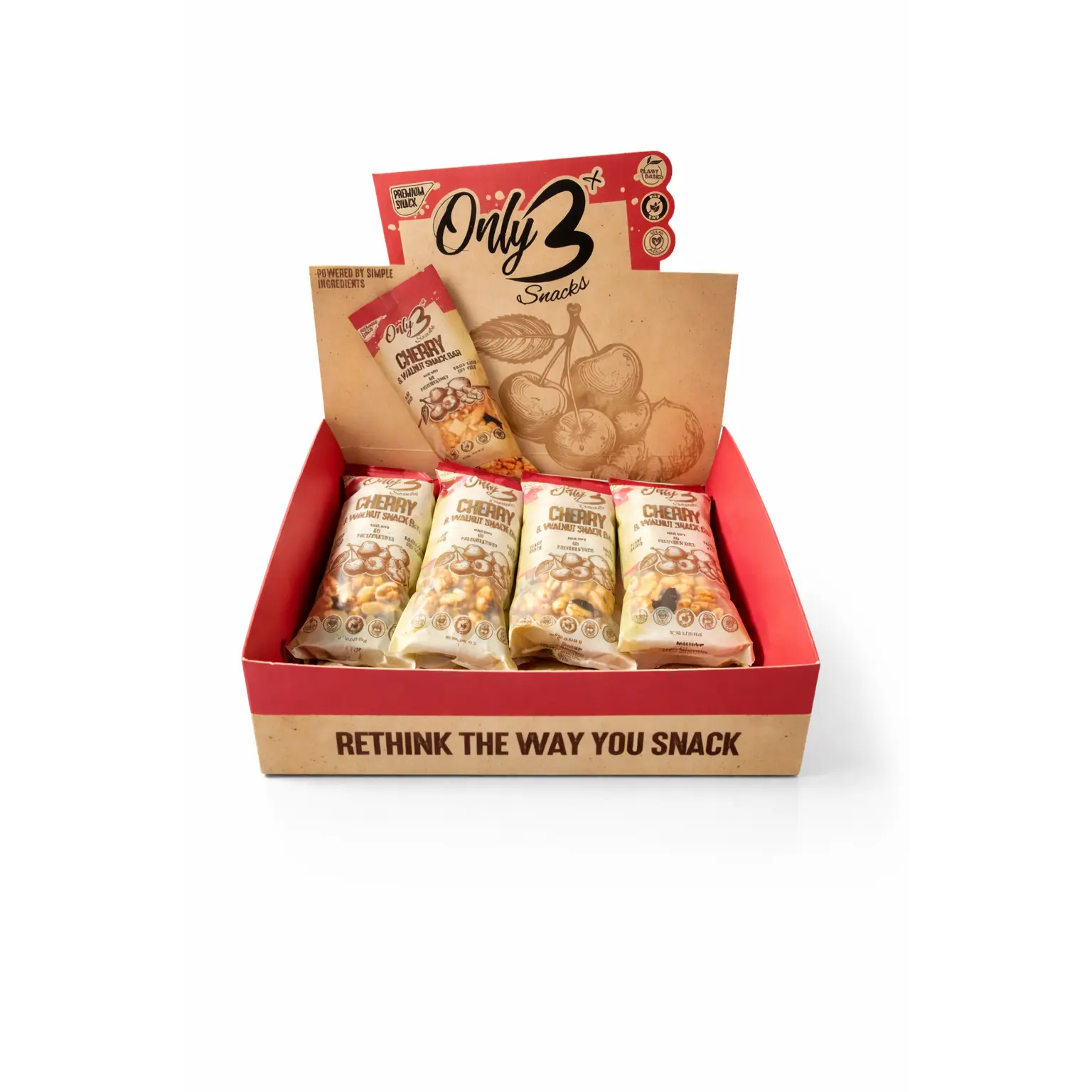 Cherry & Walnut Nut Snack Bar Bundle  - 6-Pack