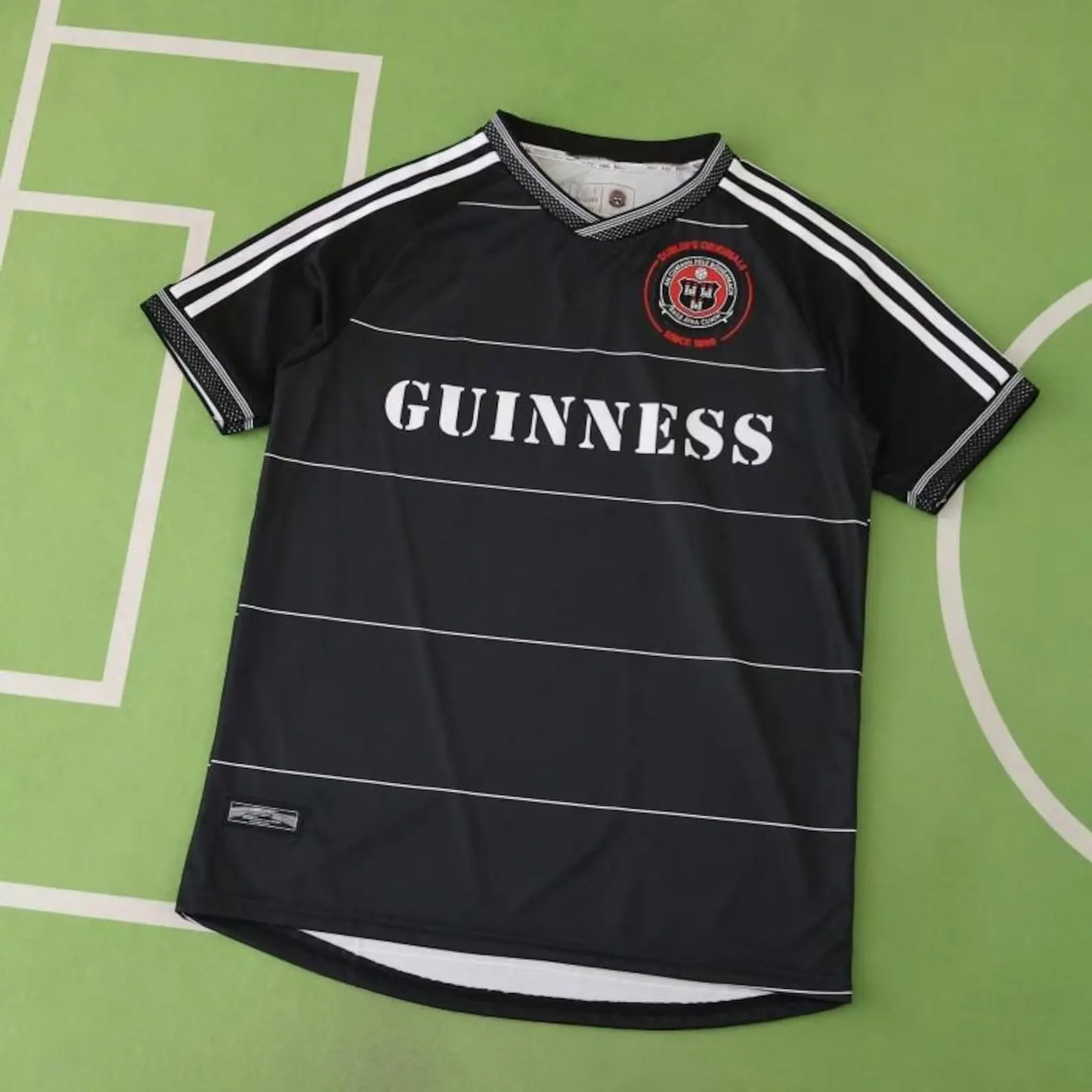 Guinness Edition Black Football Jersey – Classic Irish Style Soccer Shirt | Breathable Sports Tee
