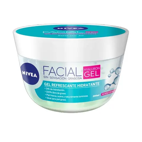 NIVEA 7 en 1 Hyaluronic Facial Care Refreshing Facial GEL with Hyaluronic Acid ideal for oily skin 200 ml Skincare nivea  water   Hydrating Moisturizing (BLUE GEL)