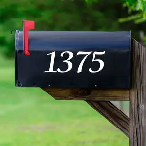 Customized Mailbox Numbers Decal - Personalized Street Address Vinyl Stickers VWAQ - CMB17