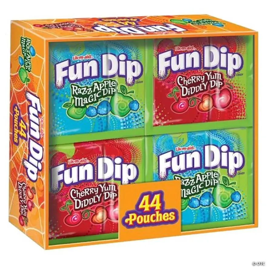 Fun Dip Halloween Assorted Carton 2 Flavor 44 Pack Display