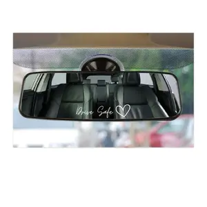 Rear view mirror car decals design name custom