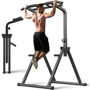 Pull Up Bar Dip Station Multi-Function Strength  Equipment for Men Women  Building 330/400 LBS Weight Capacity
