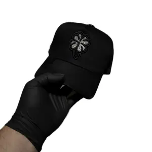 Gorra Del Trébol De La Mejor Cal quality Black Cap with Clover Emblem