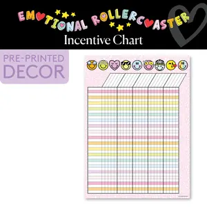 Rainbow Pastel Incentive Chart | Emotional Rollercoaster