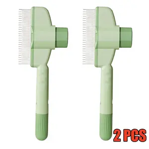 2 PCS Cat comb, dog comb for detangling and removing loose fur, flea comb, nail clippers – a three-piece set essential for long-haired cats and dogs.