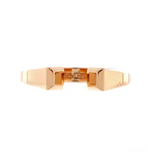 Pre-owned Hermes Clou de Forge Ring 18K Rose Gold Small by Rebag