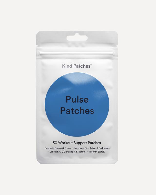 Kind Patches Pulse Patches, 30 Performance Support Patches, Energy & Focus Support, Workout Readiness & Daily Movement Support, Steady Release Formula, Vegan, Natural Ingredient,1 Month Pack