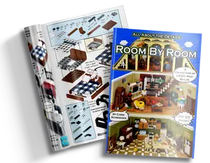 All About the Details: Room By Room (Paperback) -A Collection of LEGO Interior Mini-Builds (furniture, appliances, seating, beds, lighting, fixtures, and 500+ more designs with instructions)