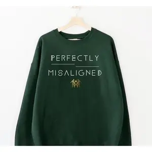 Perfectly Misaligned Sleep Token T-Shirt Sweatshirt, Hoodie - Black Graphic Crewneck, Fan Gift, Streetwears