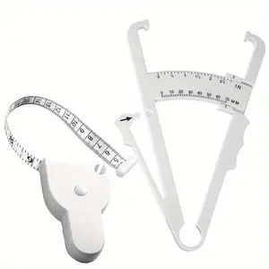 Body Fat Caliper, 2 Counts/set Handheld BMI Body Fat Measurement Tool, Exercise Machine Accessories for Home Gym
