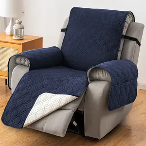 Waterproof Recliner Chair Covers, Non-Slip Sofa Slipcovers, Dog Furniture Protectors, Washable Couch Cover for Sofa with Elastic Straps for Pets/Dogs
