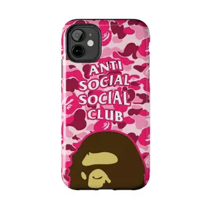 A Bathing Ape X Anti Social Club Phone Cases Phone Cover Hard Case Tough 2-piece Phone Case