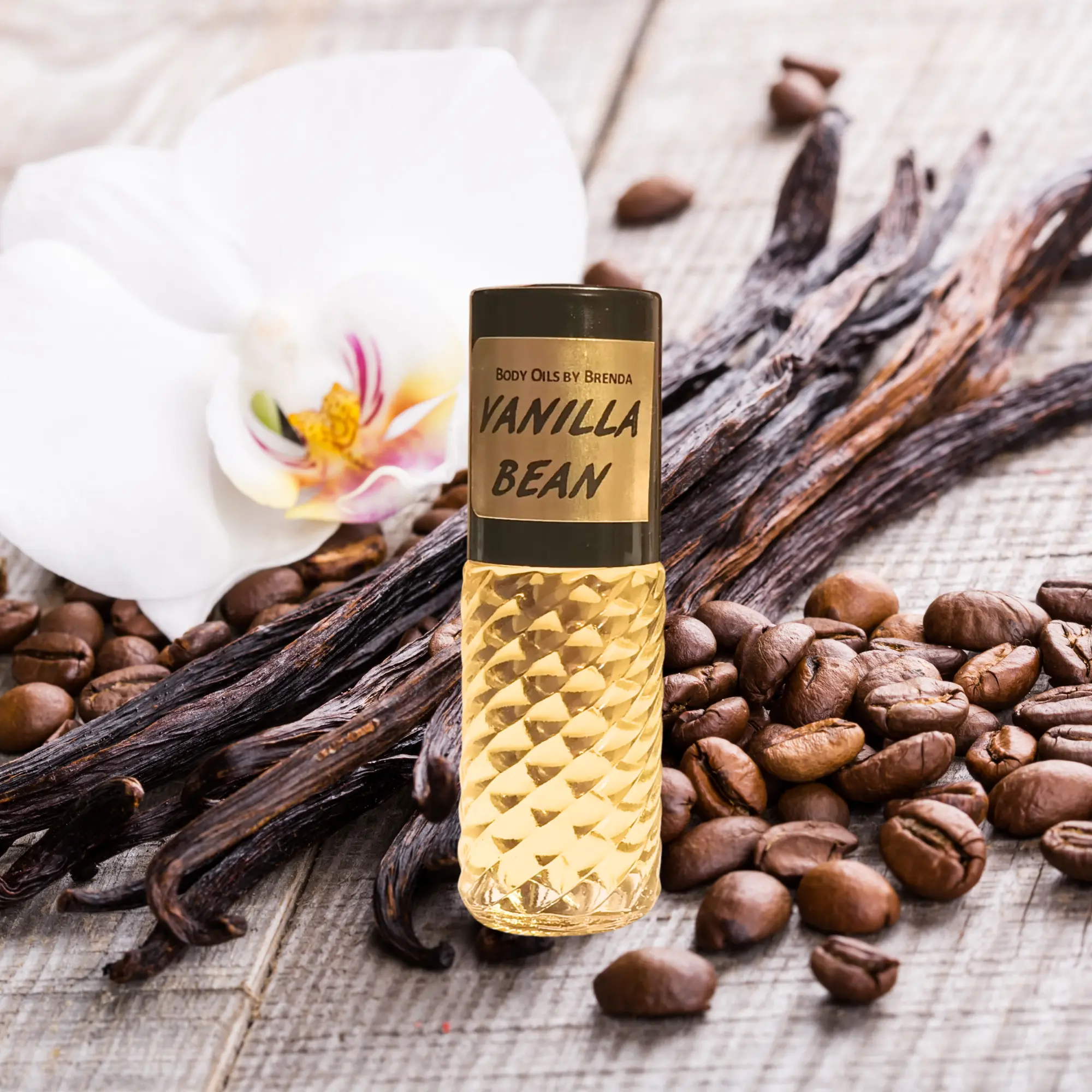 Vanilla Bean Body Oil - Vanilla Warm Spicy Fragrance - Alcohol Free Concentrated Body Oil- Vanilla Lover's Perfume