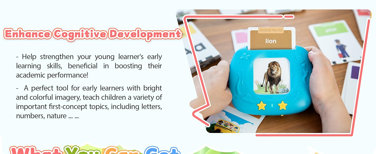 HOMESTEC Toddlers Bilingual Spanish & English Talking Flash Cards with 288 Sight Words, Speech Therapy Toys for 3 4 5 6 Years Old Boys and Girls, Learning Educational Kids Gifts (Bilingual Version))