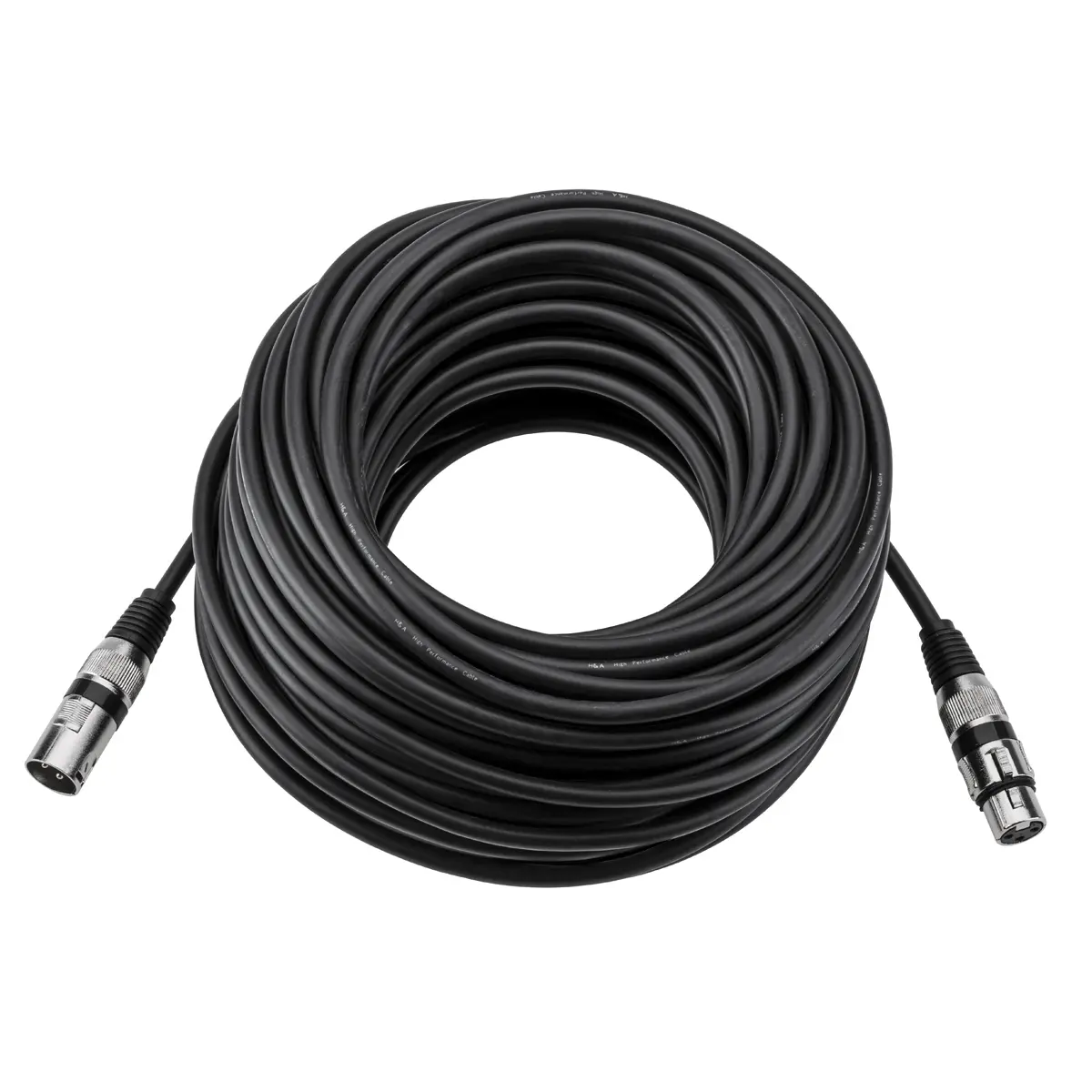 H&A Value Series XLR M to F Professional Microphone Cable - 100'
