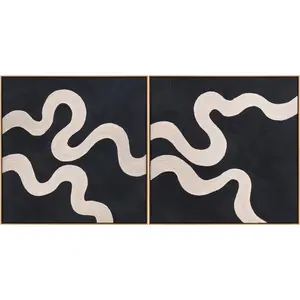 Rich Charcoal Modern Framed Wall Art for modern gallery walls