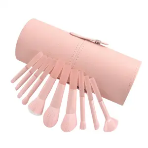 10 Pcs Cosmetic Brush Set with Storage Bag Makeup Brush Set Powder Brushes