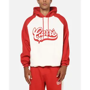 Carre Sport C Hoodie Off White/Red