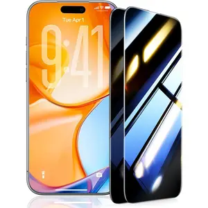 9H+ Armor Privacy Screen Protector for iPhone 17 Pro Max [NO.1 Military Grade Shatterproof] 100% Anti-Spy Tempered Glass, Longest Durable, 2 Pack